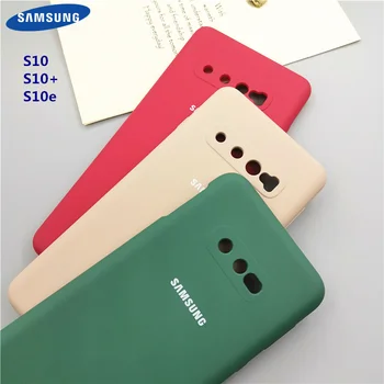 Už S10 S10E Plus Atveju Telefono Dangtelį Samsung Galaxy S10+ S10 S10E Šilkiniai Minkšta Liesti Ofiice Stiliaus Silikono Apvalkalas Pilna Apsauga