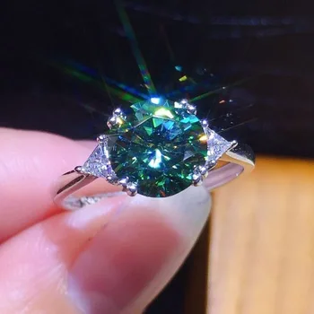 Metalo Prabanga Išskirtinį Asmenybės Žavesio Moussand Diamond Atidarymo Reguliuojamas Vestuvių Mados žiedas Sidabro spalvos Vestuvinis žiedas