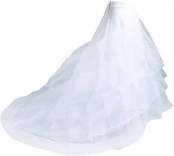 Undinė Mergina 3 Sluoksnių Krinolīns Underskirt Grindų Ilgis Šalis Vestuvių Suknelė Moterims Balta 2023