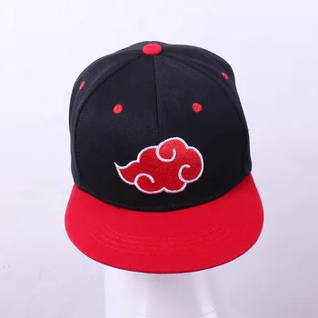 Japonų Anime Produktų Naroto Akatsuki Raudonas Debesis Beisbolo kepuraitę Lauke nuo Saulės Moterims, Vyrams Vasaros Skrybėlę Hip-hop Skrybėlę
