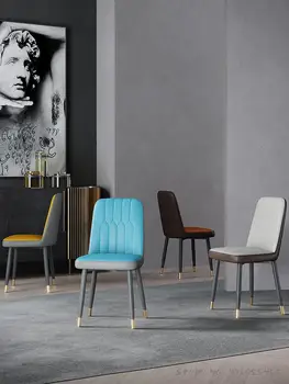 Kėdė namų modernus minimalistinio šviesos prabangus valgomasis stalas išmatose, miegamojo, stalo, net raudona ins makiažas kėdės atlošas valgomojo kėdės