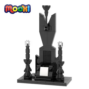 MOOXI Asamblėjos Kūrybinio Ugdymo Žaislas Viduramžiais Sosto Pastatas, Mūrinis Modelis Filmą Bloko Veiksmų Skaičius, Žaislas Vaikams MOC1230