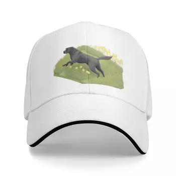 Izometrinių Labradoro Retriveris Veikia Pieva Beisbolo kepuraitę Prabanga Bžūp madingi paplūdimio skrybėlę Mens Skrybėlę Moterų