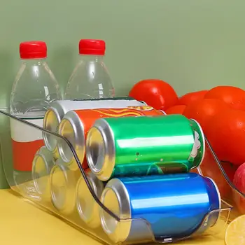 Gėrimų Organizatorius Permatomas Šaldytuvas Soda Turėtojas Saugojimo Bin Maisto kokybės Karščiui atsparios Gėrimų Laikymo Dėžutės Organizuoti Apsaugoti
