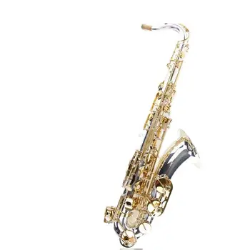 Priemonė MTS-480 B-butas alto saksofonas priemonė su sidabro kūno ir aukso statybos ant paviršiaus