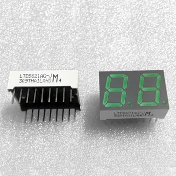 5vnt LTD5621AG LTD-5621AG skirti 0,56 Colių Žalia 7 Segmentų LED Dvi Rodyti Skaitmeninės Vamzdis Bendro Anodo 18 Pin