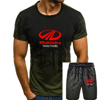 Mahindra Traktoriai Logotipą, juoda Balta, vyriški T-shirt S-2XL