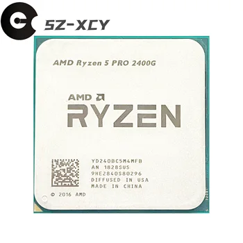 AMD Ryzen 5 Pro 2400G R5 Pro 2400G r5 2400g 3.6 GHz Quad-Core Quad-Sriegis 65W CPU Procesorius YD240BC5M4MFB Lizdas AM4