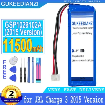 11500mAh GUKEEDIANZI Baterija GSP1029102A (2015 m. 2016 m. Versija) JBL Mokestis 3 Charge3 Pakeitimo Bateria su nemokamais Įrankiais