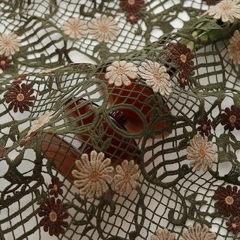 kontrastingos vandenyje tirpus nėrinių tissus Spalvinga Siuvinėjimas, Audimas Mažas Suskaidytas Gėlės audinio Suknelė cheongsam audiniai