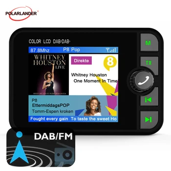 Automobilių DAB Skaitmeninis Radijo Adapterį TF kortelė, MP3 grotuvas, FM Siųstuvas, 