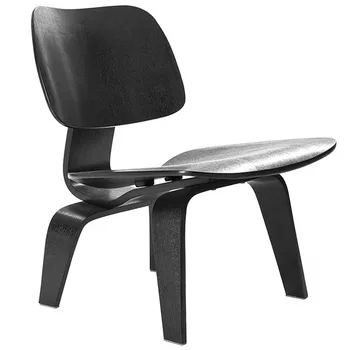 Suformuoti Faneros Laisvalaikio Fotelis Su Medienos Kojos Uosio Medžio, Natūralaus Gyvenimo Kambario Baldai Vidurio Amžiaus Medienos Replika Akcentas Kėdė