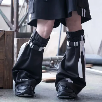Japonijos Y2K Saldus Kojų Šildytuvus Cool Dizaino Aštrus Mergina Gotikos Studentų Punk Kojinės Antblauzdžiai Womne Kojos Padengti Cosplay Priedai