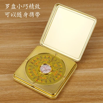 FengShui Kinijos Senovės lydinio kompasas didelio tikslumo profesionalių trijų-in-one nešiojamų nešiotis Luopan Namų Puošybai Accesso