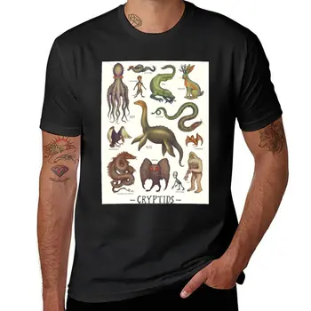 Naujas Cryptids, Kriptozoologija rūšių, T-Marškinėliai, greitas džiovinimas t-shirt marškinėliai, mielas viršūnes vyrų drabužiai.