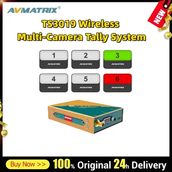 AVMATRIX TS3019 Belaidžio Sutampa Sistema PTZ Nuotolinio valdymo 200m Pavarų Vmix Roland Video Switcher su GPIO sąsaja BM