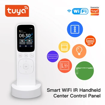 Tuya Smart WiFi IR Centrinis Valdymo Pultas,Wireless Touch Ekranas su Mygtukais,IR Rankinį duomenų Valdytojo Darbą, Namų Įrenginys.