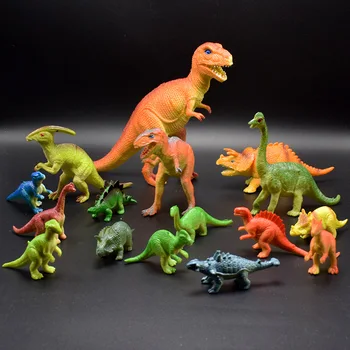Naujovė Juokinga PVC Juros periodo Dinozauro Tyrannosaurus Rex Triceratopsas Dinozaurų Pasaulio Modelis, Modeliavimas Dinozaurų Rinkinys, Žaislai Berniukų Dovanos