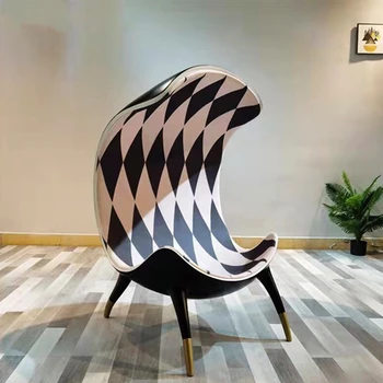 Dizainerio kūrybos šviesa prabangos meno baleto kėdė šiuolaikinės asmeniniams specialios formos stiklo pluošto laisvalaikio sofa-lova, kėdės