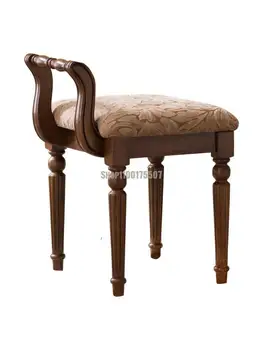 Europos stiliaus padažu išmatose Amerikietiško stiliaus visais medžio masyvo makiažas kėdžių atlošas, tualetinis staliukas, kėdė paprastas audinys minkštas krepšys