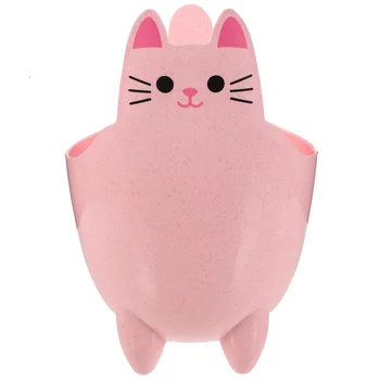 Katė Formos Šiukšliadėžės Šiukšlių Kawaii Mažų Biurų Plastiko Krepšį, Mini Stalas Rožinė Pp Bin Vaikų Krepšelius Vaikas